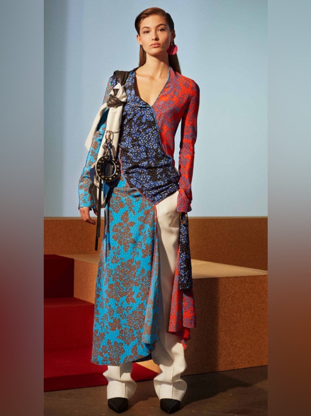 Diane Von Furstenberg Sleeveless Floral Silk Maxi Dress FW 2017